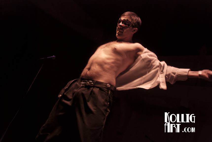 Lord Spencington during his performance. Lord Spencington during his performance.