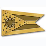 Steampunk Flag Pin