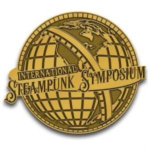 steampunk symposium logo pin